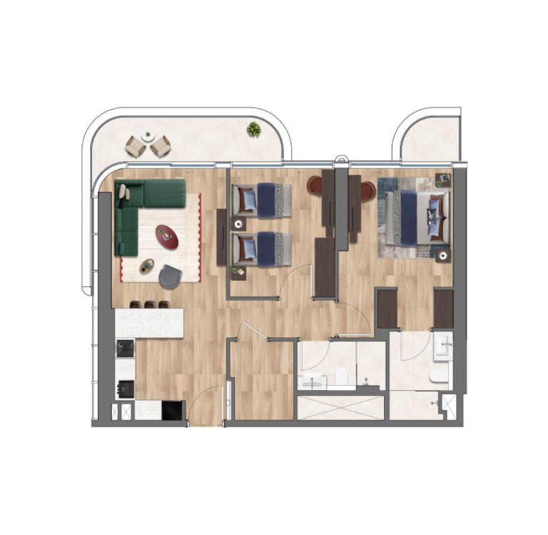 2 Bedroom